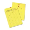 Quality Park® Interdepartment Envelopes, 10" x 13", Button & String Closure, Yellow, Box Of 100
