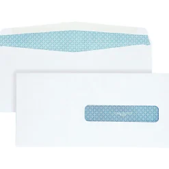 Quality Park® #10 Medical Claim Business Right Window Envelopes, Gummed Seal, White, Box Of 500