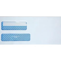 Quality Park No. 9 Double Window Security Tint Envelopes with Self-Seal Closure - Security - #9 - 3 7/8