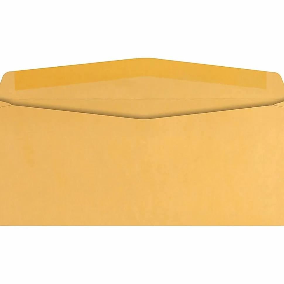 Quality Park No. 12 Envelopes - Business - #12 - 4 3/4" Width x 11" Length - 28 lb - Adhesive - Kraft - Kraft - 500 / Box