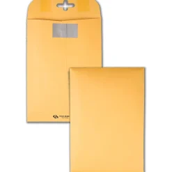 Quality Park™ Postage Savings ClearClasp® Envelopes, 6" x 9", Brown Kraft, Pack Of 100
