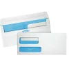 Quality Park® #9 Redi-Seal™ Double-Window Security Envelopes, Left Windows (Top/Bottom), Self-Seal, White, Box Of 500