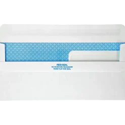 Quality Park® #9 Redi-Seal™ Double-Window Security Envelopes, Left Windows (Top/Bottom), Self-Seal, White, Box Of 500