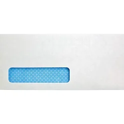 Quality Park® #10 Redi-Seal™ Security Window Envelopes, Bottom Left Window, Self Adhesive, White, Box Of 500