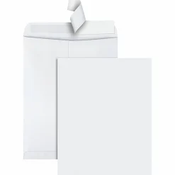 Quality Park Redi-Strip Catalog Envelopes With Redi-Strip Closure, #15-1/2, 12" x 15-1/2", White, Box Of 100 Envelopes