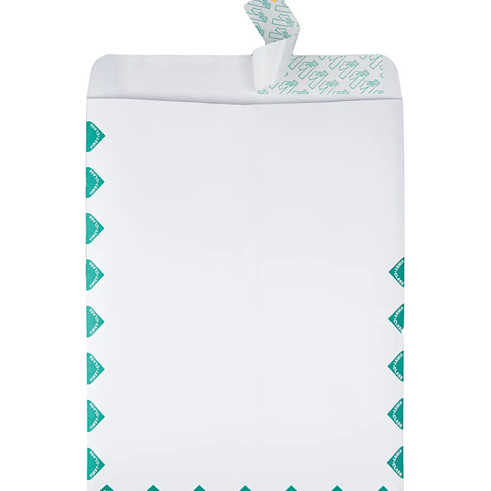 Quality Park® Redi-Strip™ Catalog Envelopes, First Class, 10" x 13", Self-Sealing, White, Box Of 100