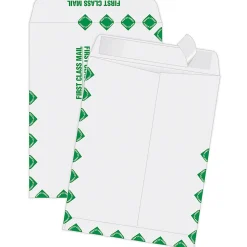 Quality Park® Redi-Strip™ Catalog Envelopes, First Class, 9" x 12", Self-Adhesive, White, Box Of 100