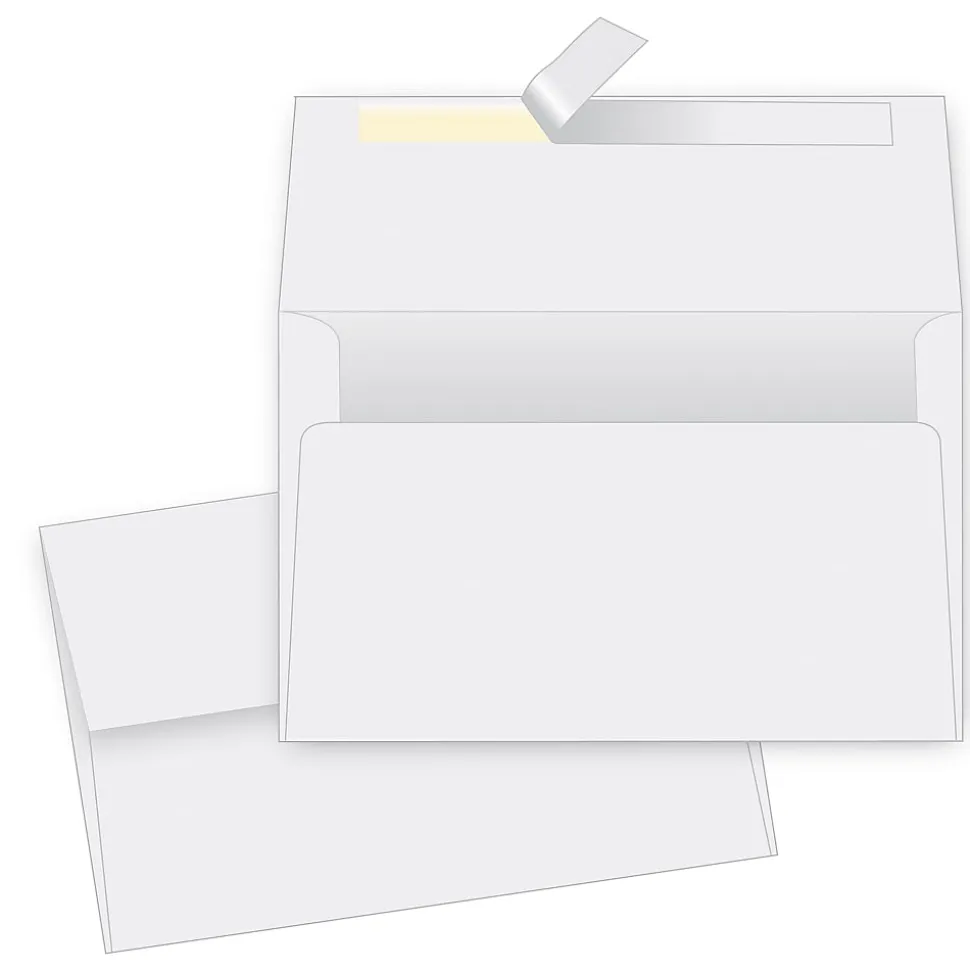 Quality Park® Redi-Strip® Photo Envelopes, 4 1/2" x 6 1/4", Self-Adhesive, White, Pack Of 50