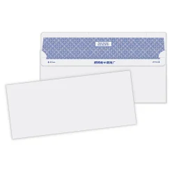 Quality Park® #10 Reveal-N-Seal® Business Envelopes, Security, Self-Sealing, White, Box Of 500