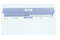 Quality Park® #9 Reveal-N-Seal® Business Security Double-Window Envelopes, Left Windows (Top/Bottom), Self Seal, White, Box Of 500