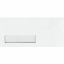 Quality Park® #10 Ridge™ Window Business Envelopes, Bottom Left Window, Gummed Seal, White, Box Of 500