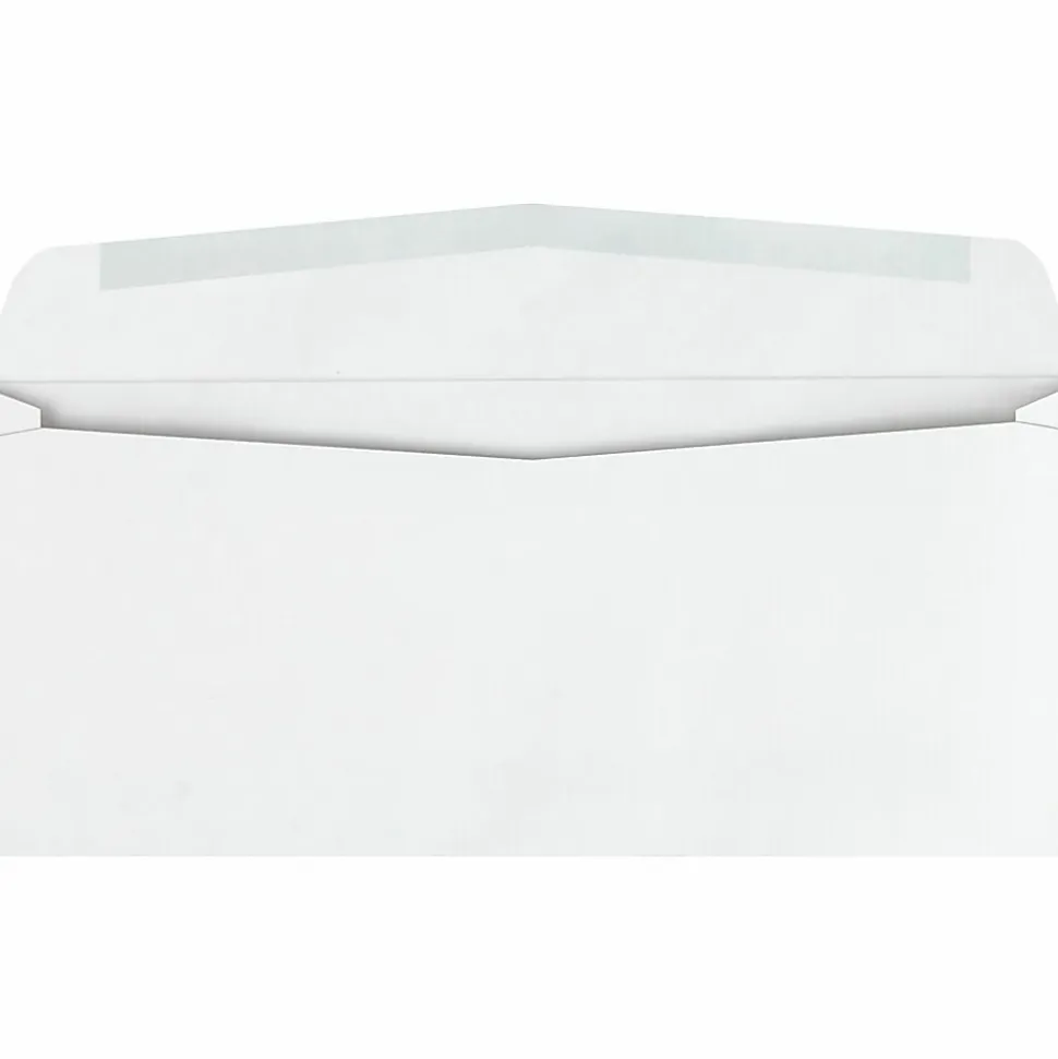 Quality Park® #10 Ridge™ Window Business Envelopes, Bottom Left Window, Gummed Seal, White, Box Of 500