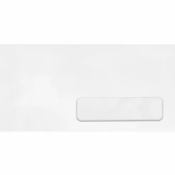 Quality Park® #10 Right Window Envelopes, Bottom Left, Gummed Seal, White, Box Of 500