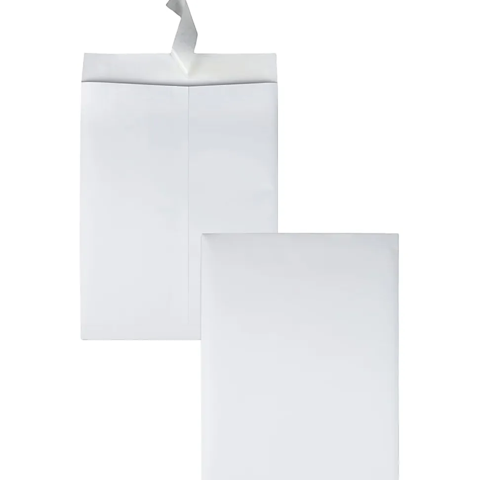 Quality Park® Ship-Lite Catalog Envelopes, 10" x 13", Self-Adhesive, White, Box Of 100
