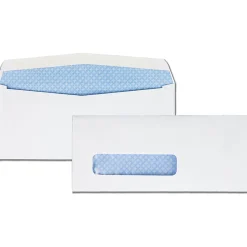 Quality ParkĀ® #8 Single Window Envelopes, Bottom Left Window, Gummed Seal, White, Box Of 500