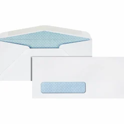 Quality Park® #10 Single Window Envelopes, Bottom Left, Gummed Seal, White, Box Of 500