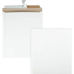 Quality Park Sturdy Fiberboard Photo Mailers - Board - 12 3/4" Width x 15" Length - Self-sealing - Fiberboard - 25 / Box - White