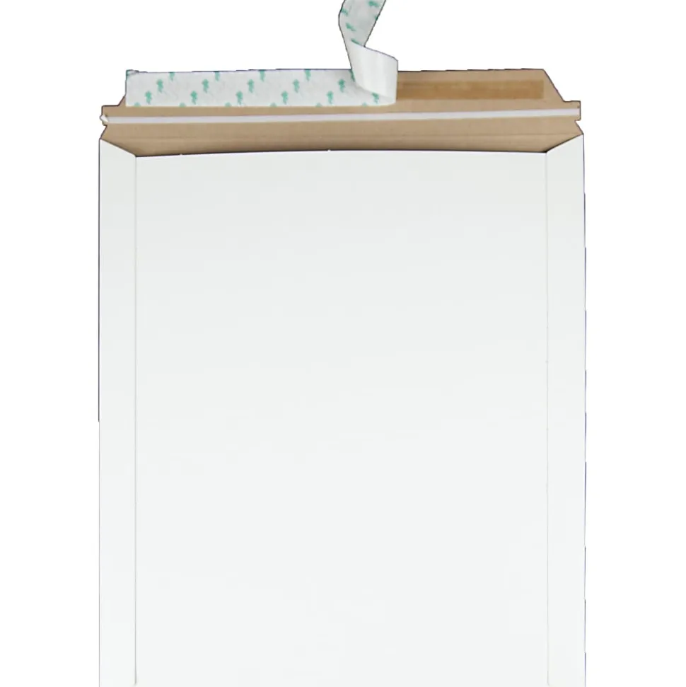 Quality Park Sturdy Fiberboard Photo Mailers - Board - 12 3/4" Width x 15" Length - Self-sealing - Fiberboard - 25 / Box - White