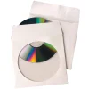 Quality Park Tech-No-Tear™ CD/DVD Sleeves, White, Pack Of 100