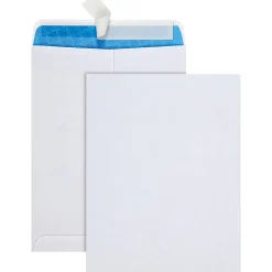 Quality Park® #90 Treated Catalog Envelope with Redi-Strip® Closure, 9" x 12", White, Box Of 100