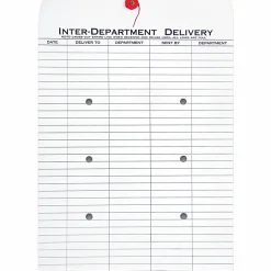 Quality Park® Treated Interdepartment String & Button Closure Envelopes, 10
