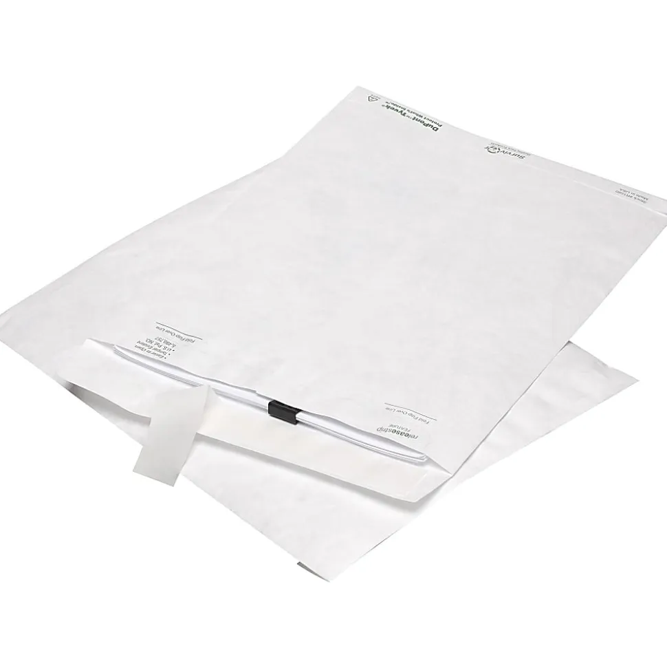 Quality Park® Tyvek® Envelopes, 10" x 13", Self-Adhesive, White, Box Of 50