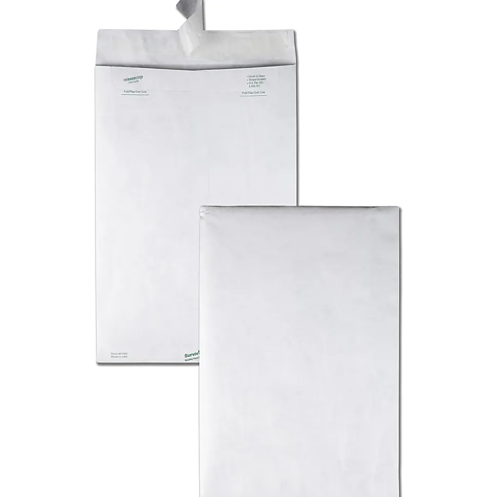 Quality Park® Tyvek® Envelopes, 10" x 15", White, Box Of 100