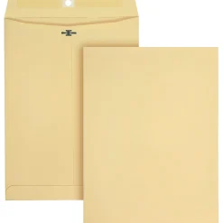 Quality Park 9 x 12 Heavy-duty Clasp Envelopes - Clasp - #90 - 9" Width x 12" Length - Clasp/Gummed Flap - Manila - 100 / Box
