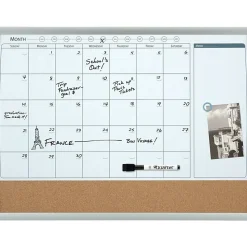 Quartet® Calendar Magnetic Dry-Erase Whiteboard, 17