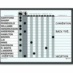 Quartet® Classic DuraMax® Magnetic Dry-Erase In/Out Board, 24" x 18", Aluminum Frame With Black Finish