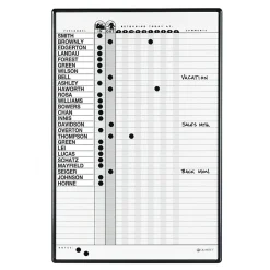 Quartet® Classic DuraMax® Magnetic Dry-Erase In/Out Board, 24" x 36", Aluminum Frame With Black Finish