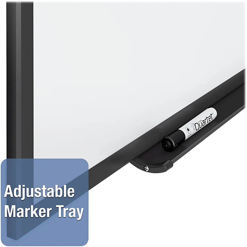 Quartet® Classic Magnetic Dry-Erase Whiteboard, 24" x 36", Aluminum Frame With Black Finish