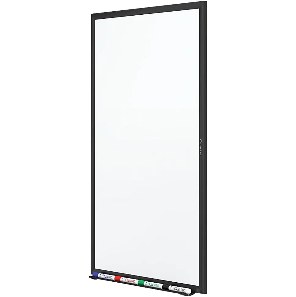 Quartet® Classic Magnetic Dry-Erase Whiteboard, 24" x 36", Aluminum Frame With Black Finish