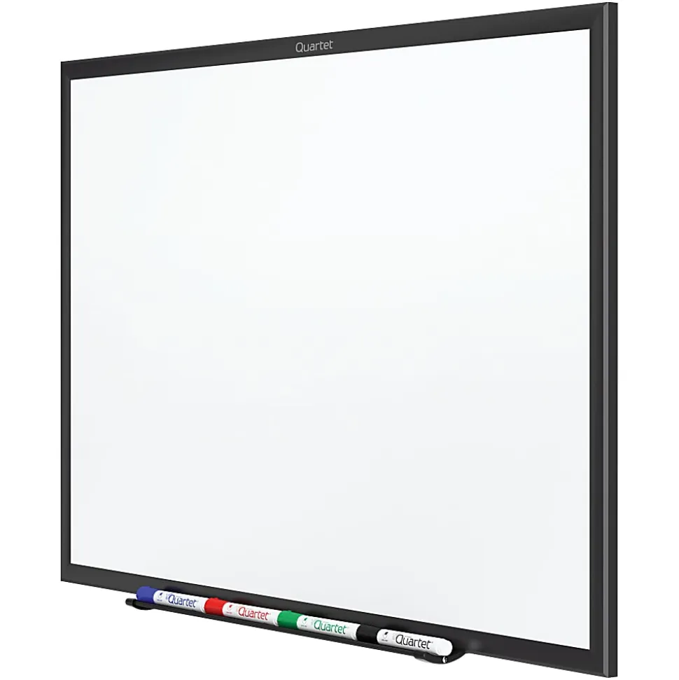 Quartet® Classic Magnetic Dry-Erase Whiteboard, 24" x 36", Aluminum Frame With Black Finish