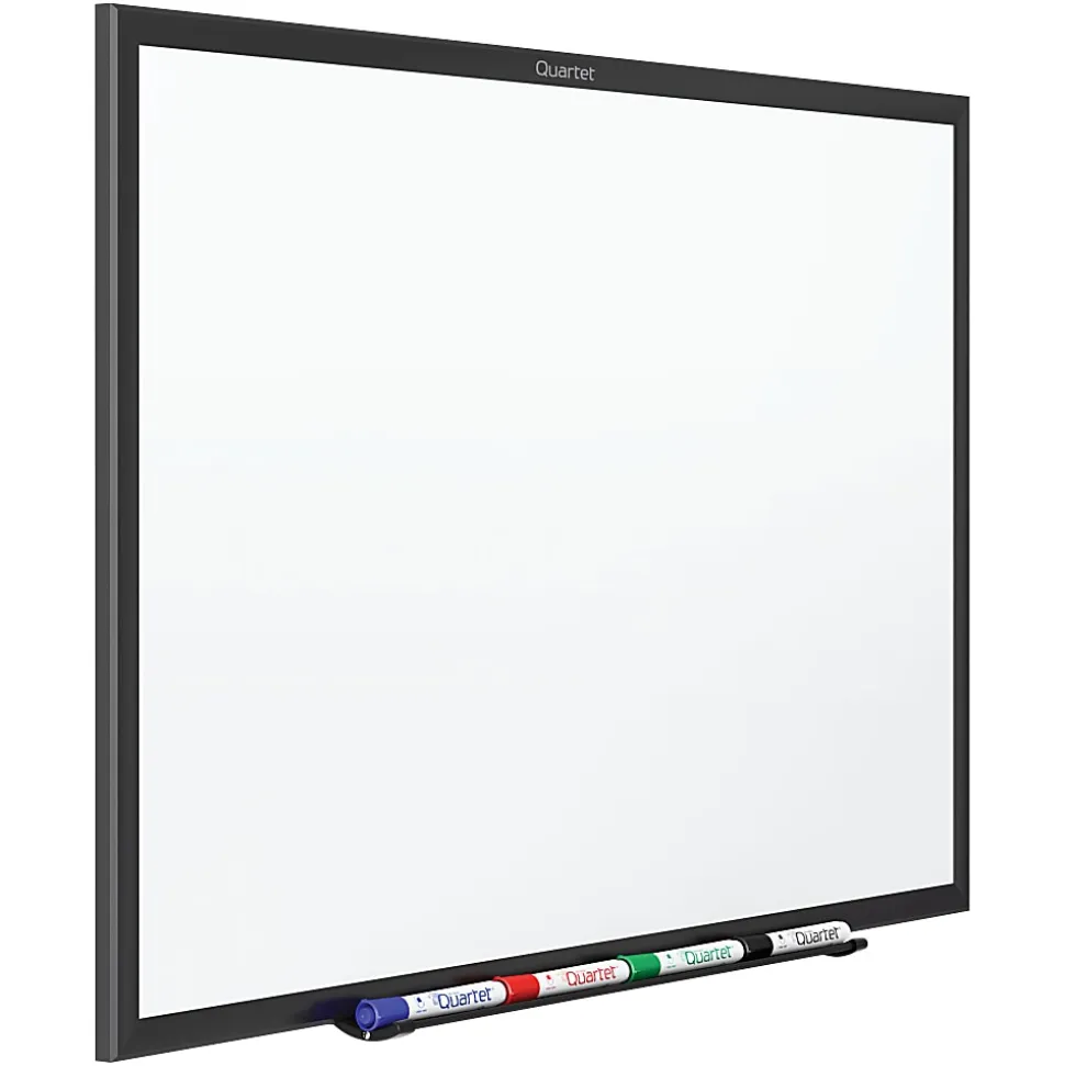 Quartet® Classic Magnetic Dry-Erase Whiteboard, 24" x 36", Aluminum Frame With Black Finish