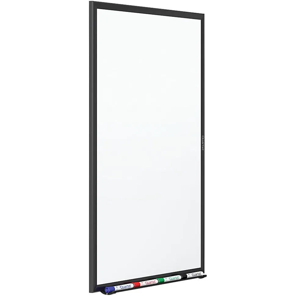 Quartet® Classic Magnetic Dry-Erase Whiteboard, 24" x 36", Aluminum Frame With Black Finish