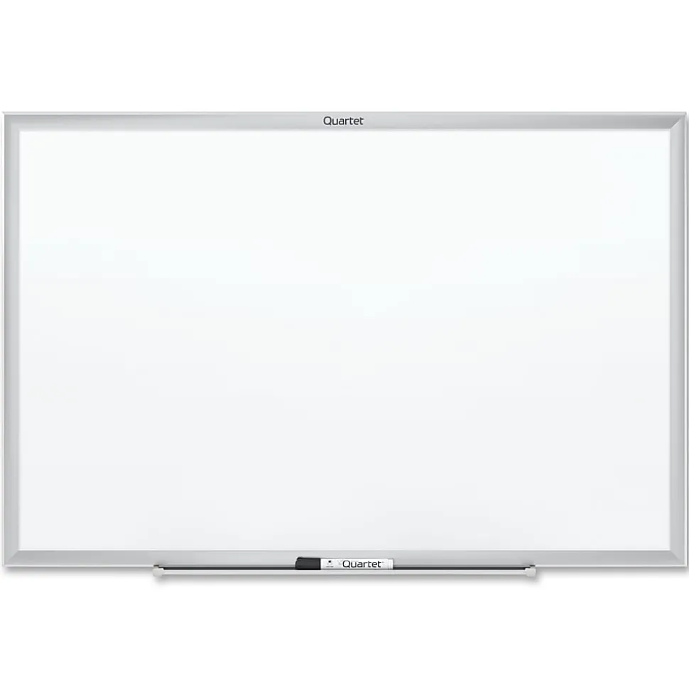 Quartet® Classic Magnetic Dry-Erase Whiteboard, 36" x 48", Aluminum Frame With Silver Finish