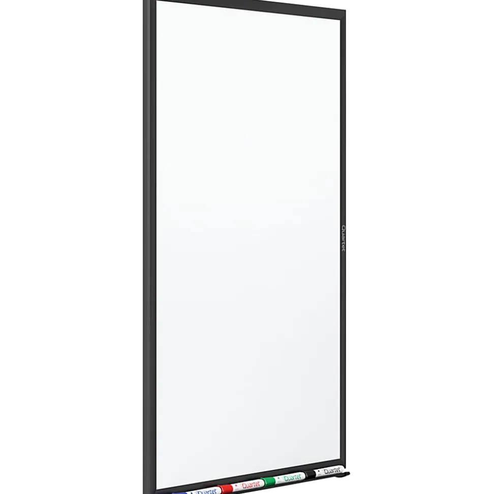 Quartet® Classic Magnetic Dry-Erase Whiteboard, 48" x 36", Aluminum Frame With Black Finish