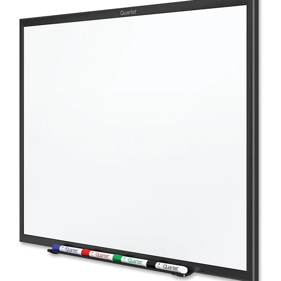 Quartet® Classic Magnetic Dry-Erase Whiteboard, 48" x 36", Aluminum Frame With Black Finish