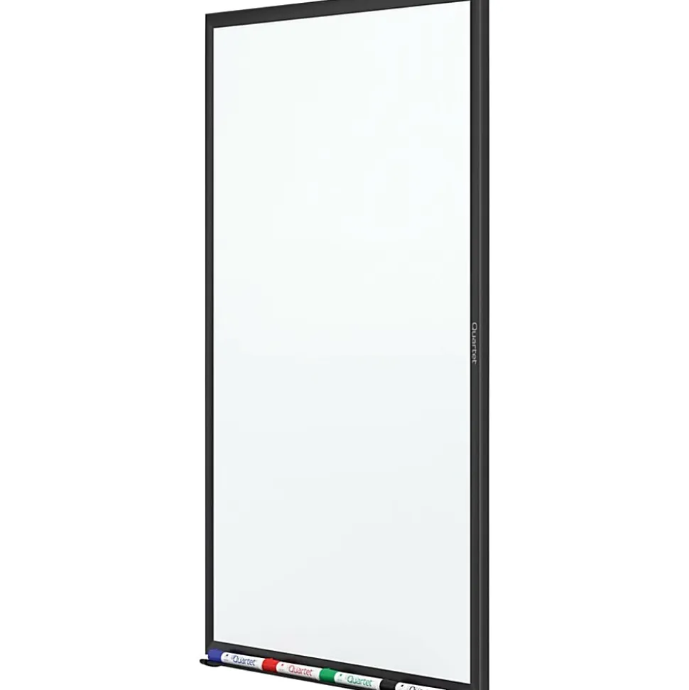 Quartet® Classic Magnetic Dry-Erase Whiteboard, 48" x 36", Aluminum Frame With Black Finish