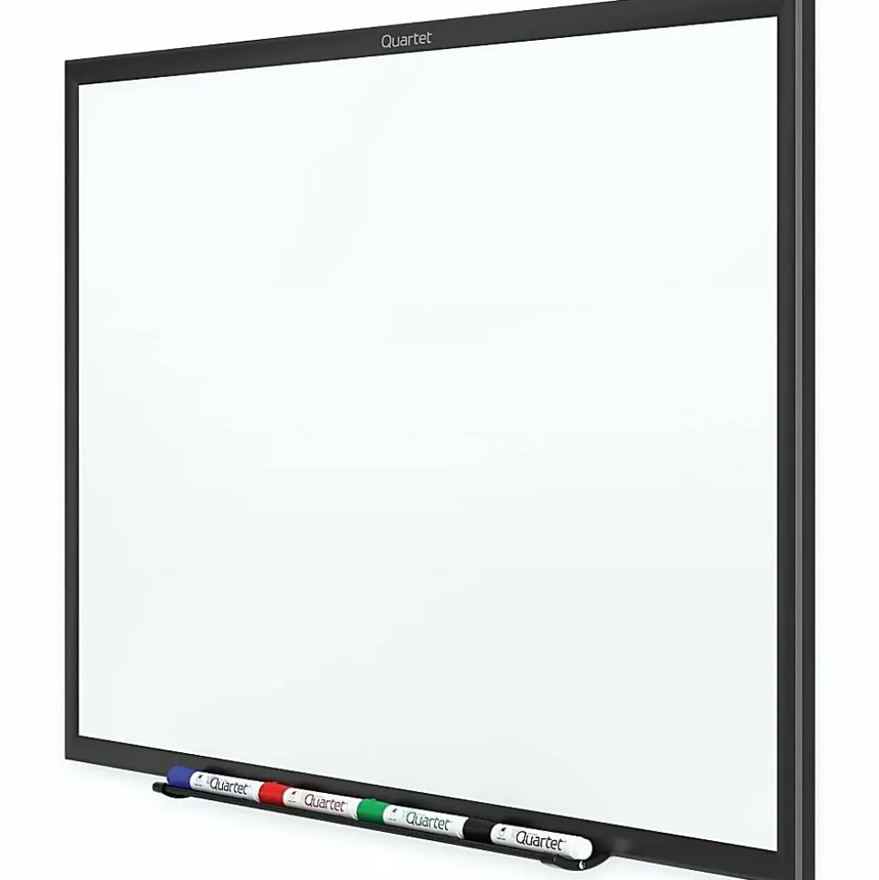 Quartet® Classic Magnetic Dry-Erase Whiteboard, 48" x 72", Aluminum Frame With Black Finish