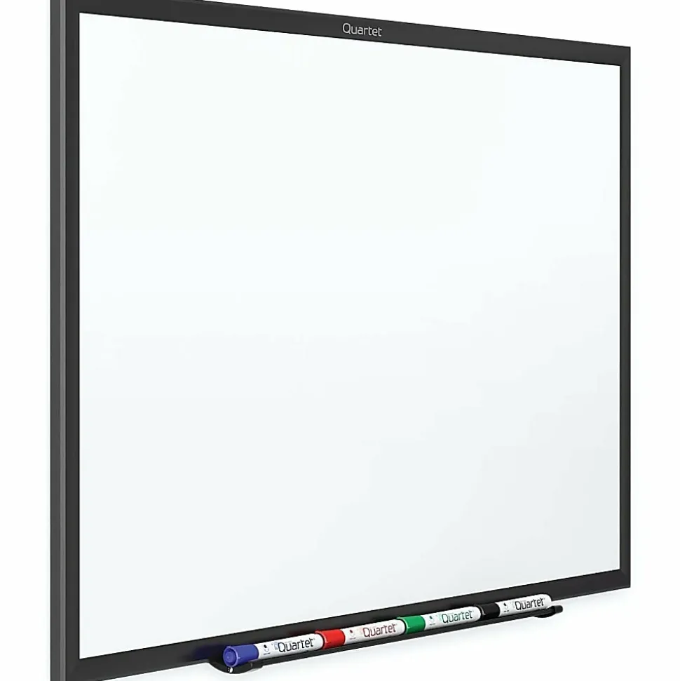 Quartet® Classic Magnetic Dry-Erase Whiteboard, 48" x 72", Aluminum Frame With Black Finish