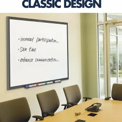 Quartet® Classic Magnetic Dry-Erase Whiteboard, 48