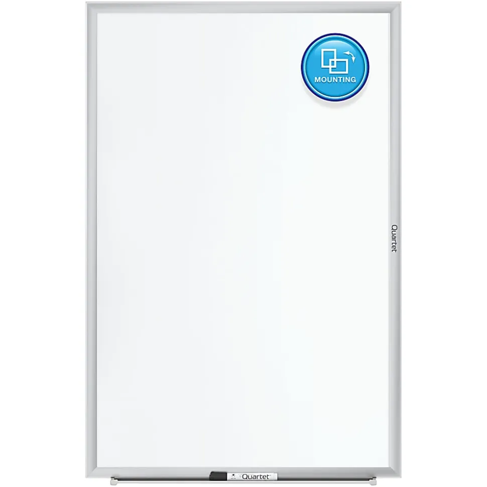 Quartet® Classic Magnetic Dry-Erase Whiteboard, 96" x 48", Aluminum Frame With Silver Finish