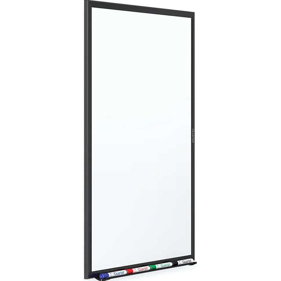 Quartet® Classic Magnetic Dry-Erase Whiteboard, 24" x 18", Aluminum Frame With Black Finish