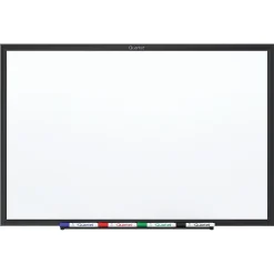 Quartet® Classic Magnetic Dry-Erase Whiteboard, 24" x 18", Aluminum Frame With Black Finish