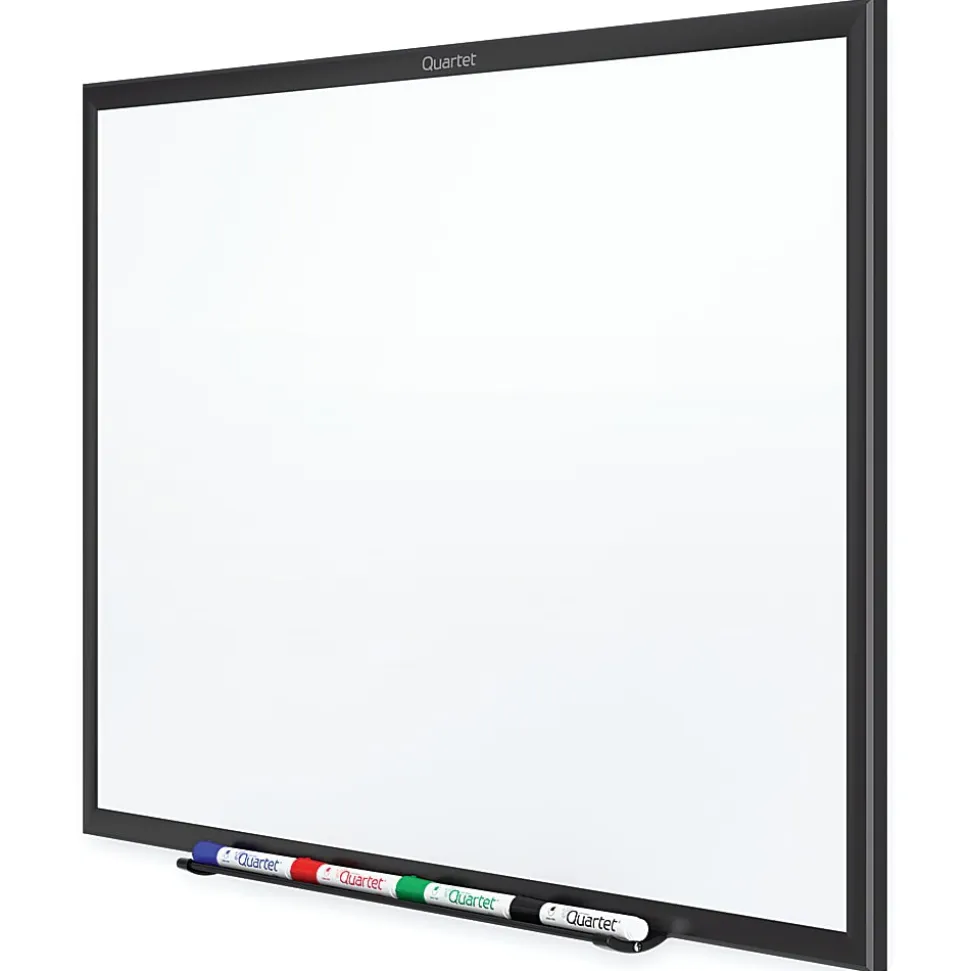 Quartet® Classic Magnetic Dry-Erase Whiteboard, 24" x 18", Aluminum Frame With Black Finish