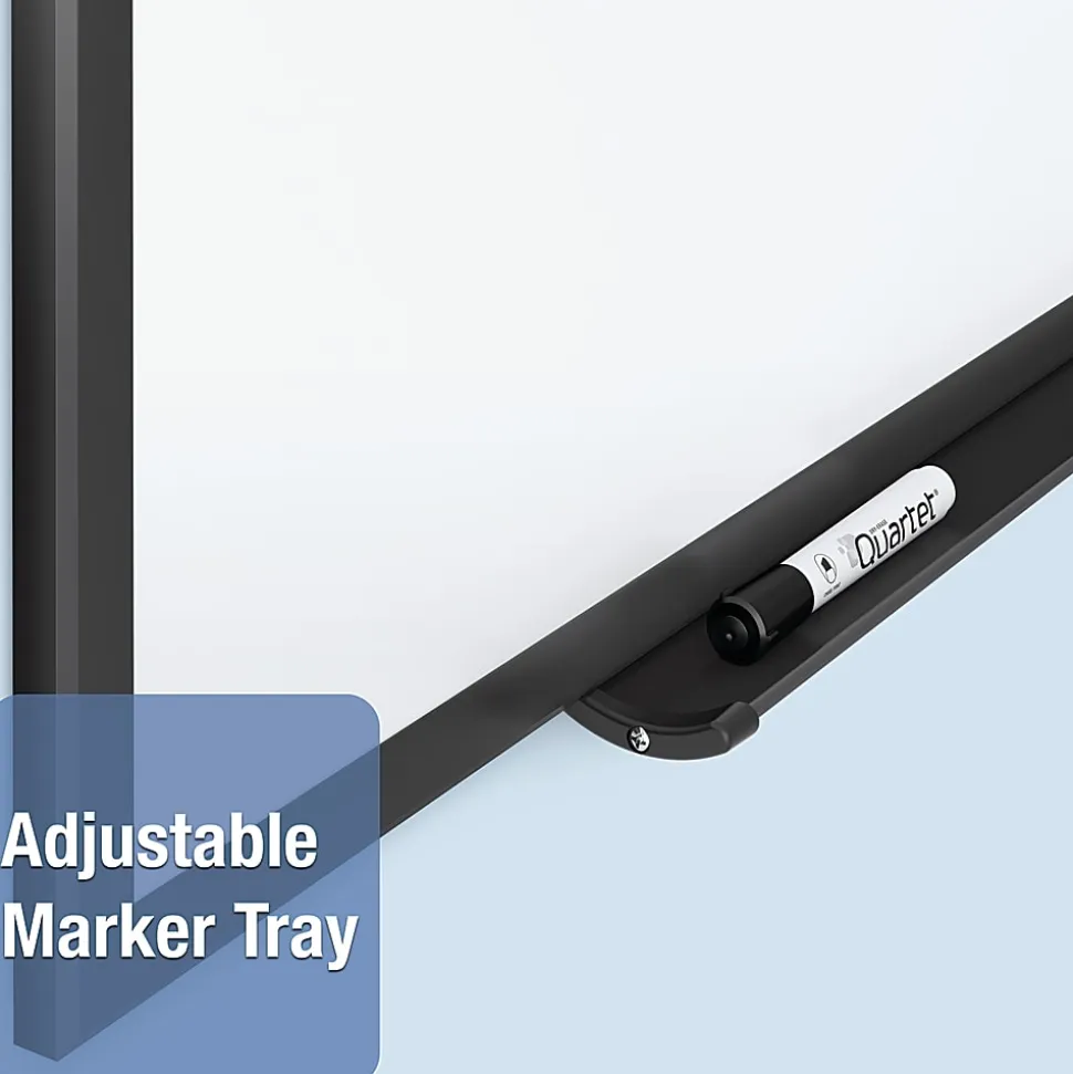 Quartet® Classic Magnetic Dry-Erase Whiteboard, 24" x 18", Aluminum Frame With Black Finish