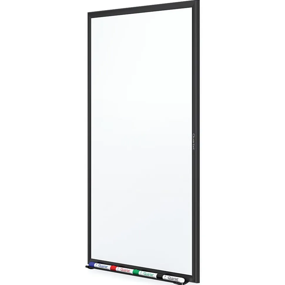 Quartet® Classic Magnetic Dry-Erase Whiteboard, 24" x 18", Aluminum Frame With Black Finish