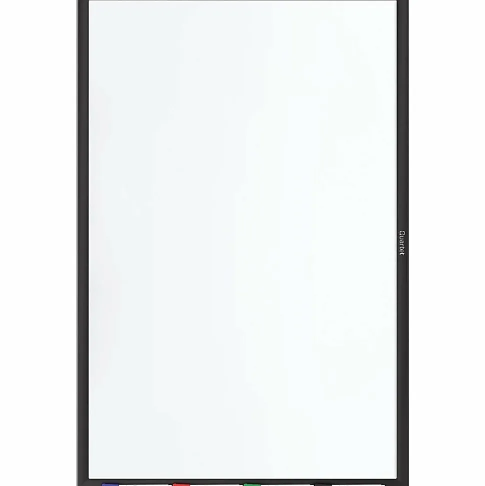 Quartet® Classic Magnetic Dry-Erase Whiteboard, 24" x 18", Aluminum Frame With Black Finish